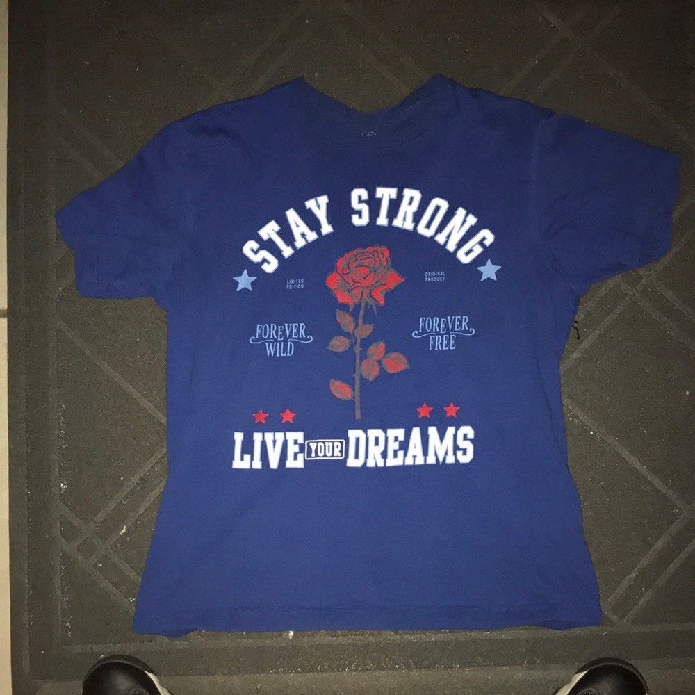Stay Strong Kids Blue T-Shirt